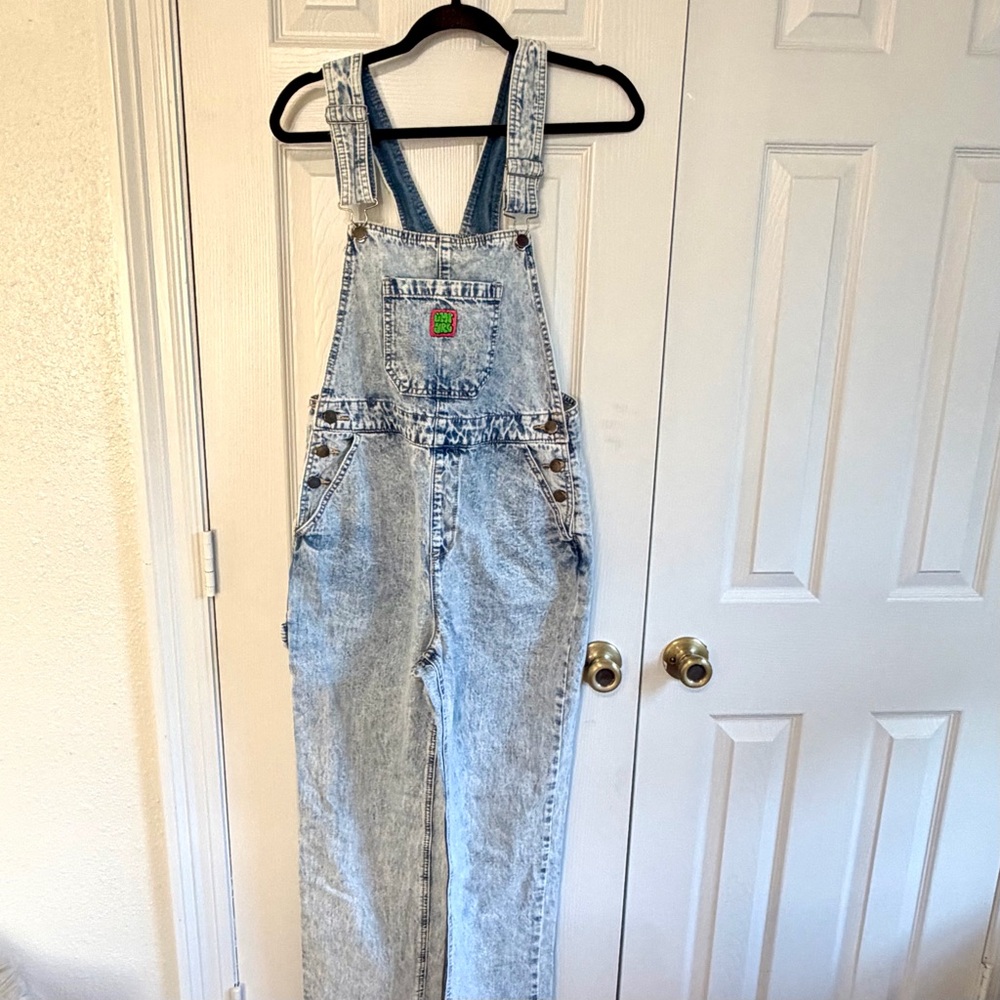 Empyre Acid Wash Denim Overalls Medium Y2K 90s  Carpenter Streetwear